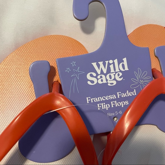 **FREE** WILD SAGE Francesca Ombre Women's Flip Flops in Orange - Picture 8 of 8